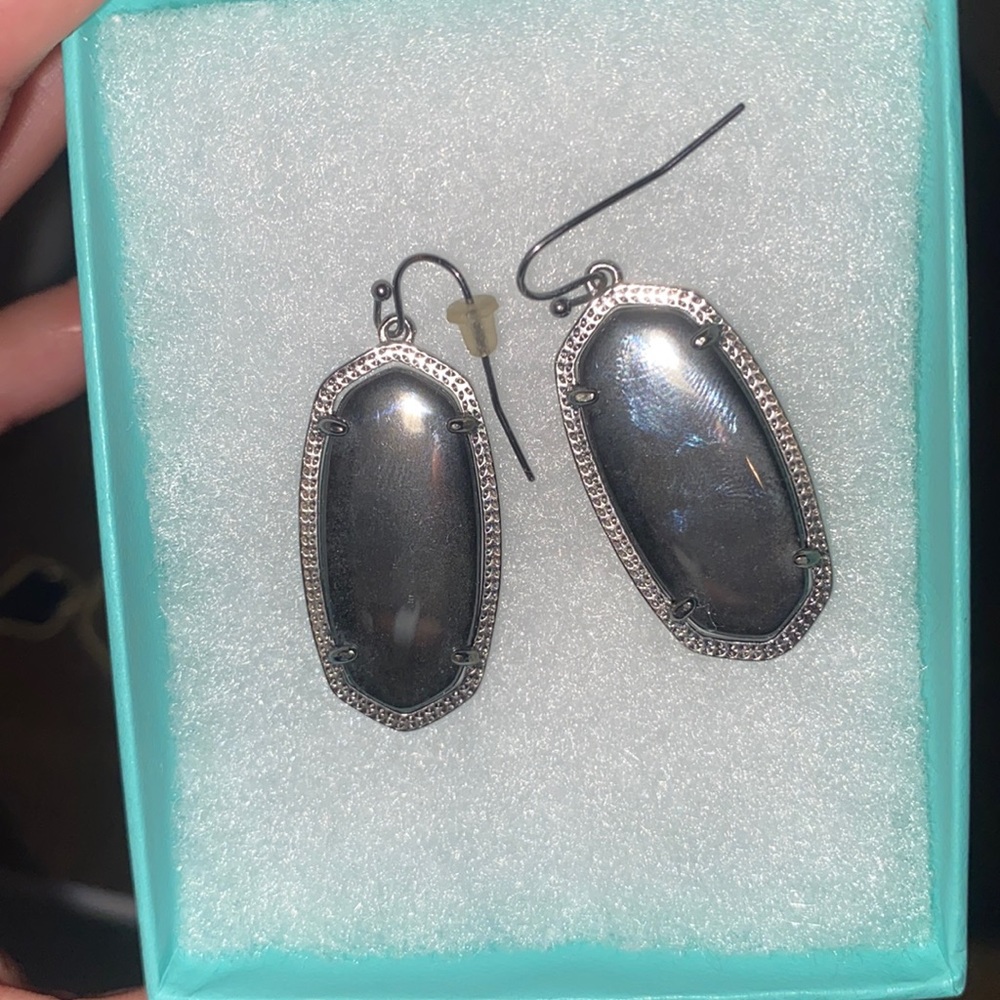 Gunmetal Kendra Scott earrings